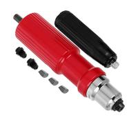 TOBBOMEY Adattatore Trapano Angolo Retto Elettrico per Rivettatrice Accessorio Rosso per Rivetti Ciechi Struttura Antiscivolo Compatibile con Trapani per Foratura e Rivettatura Efficienza