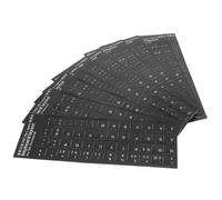 TOBBOMEY Adesivi Tastiera in Diverse Lingue 10 Pezzi per Computer Portatile, Copertura Protettiva per Studenti, Set Adesivi per Tastiera Notebook in Portoghese, Facile Applicazione