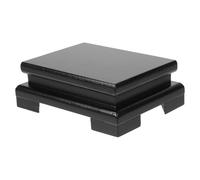 TOBBOMEY Base in Legno Rettangolare per Piante Supporto Naturale per Vasi Acquario e Bonsai Alzata Piccola Facile da Pulire per Balcone e Casa