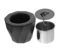 TOBBOMEY Braciere da Tavolo Portatile in Mini Stufa Metallo per e Picnic Design Antiribaltamento per ed Esterno Completo con Estintore