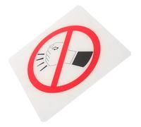 TOBBOMEY Cartello Divieto Accesso in Acrilico Resistente No Knocking Sign Segnale Esterno Moderno Promemoria Protettivo Facile Installazione