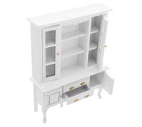 TOBBOMEY Casa delle Bambole Mobiletto Stabile e Dettagliato per Decorazione e Attività DIY