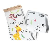 TOBBOMEY Chart Crescita su Tela Righello Altezza da Parete per Ragazzi e Ragazze Strumento Decorativo e Educativo per Cameretta Facile Scrittura e Alta Stabilità