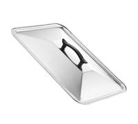 TOBBOMEY Copertura in Acciaio Inossidabile per Teglie Rettangolari Coperchio Protettivo per Alimenti Antiruggine e Durevole per Cucina Indoor e Outdoor Protezione Igienica per Cottura