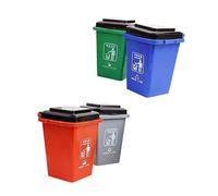 TOBBOMEY Educativo Raccolta Rifiuti per per Imparare la Differenziazione dei Rifiuti Plastica Resistente e Colori Vivaci Stimola Osservazione e Apprendimento per Età Prescolare