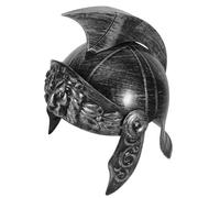 TOBBOMEY Elmo da Cavaliere Medievale Regolabile in Plastica Leggera Copricapo da Soldato Romano per Accessorio Cosplay per Feste in Maschera e Rievocazioni Storiche