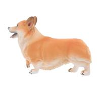 TOBBOMEY Figura Corgi Realistica in Plastica Sicura per Decorazione Casa e Giocattolo Educativo Riproduzione Corgi Lavabile e Dettagliata Adatta Collezionisti e Creativi