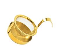 TOBBOMEY Filtro Tè in Acciaio Riutilizzabile con Rete Fine Design Rotante con Gancio per Tazze Standard per Infusione e Sicura Tè Sfuso e Tisane e Feste
