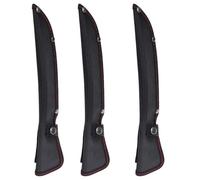 TOBBOMEY Fodero per Coltello Oxford Bottone a Pressione Custodia Protettiva per Lama da Chef 275X5 CM Set da 3 Pezzi per Campeggio Viaggio e Uso Domestico