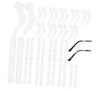 TOBBOMEY Gancio Per Occhiali Ergonomico 20 Paia Punte Per Aste in Silicone Comode Da Indossare Tutto Il Antiaderenti Riutilizzabili