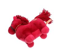 TOBBOMEY Giocattolo Forma Cavallo Dello Zodiaco Cinese Statuetta Peluche Imbottita Animale Morbida e Coccolabile Per Ragazzo Cuscino Realistico Forma Cavallo Decorazione Per Capodanno e