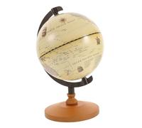TOBBOMEY Globo Retro Marrone per Ufficio Decorazione da Tavolo Vintage in Educativo e per Casa e Scrivania