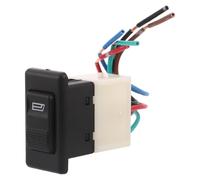 TOBBOMEY Interruttore Elettrico Alzacristallo Nero a 5 Pin con Cablaggio, Controllo Preciso e Indicatore Rosso per Porta Auto, Compatibile con Regolatore Porta