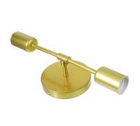 TOBBOMEY Lampada da Parete in Luce Oro Applique per Bagno Cucina e Corridoio Resistente Montaggio o Orizzontale