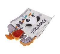 TOBBOMEY Libro di Stoffa Morbido per Ragazzo Ragazza con Elementi Gioco Educativo Sensoriale per Libro attività per Sviluppo Cognitivo e Tattile per Interazione Genitore-Figlio