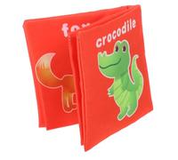 TOBBOMEY Libro Di Stoffa Per Ragazzo Ragazza Ragazza Mesi Tema Di Animali Tessuto Morbido e Confortevole Cotone Libro Di Educazione Precoce Per Giocattolo Portatile Per Intrattenimento in v