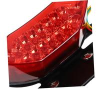 TOBBOMEY Luce Posteriore LED per Vintage in Ferro e Plastica Fanalino Stop e Integrate Compatibile con Diverse Motociclette Installazione Semplice e Duratura