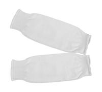 TOBBOMEY Manicotti Antitaglio Protettivi per Braccia da Giardinaggio e Lavoro, Maniche Lunghe Riutilizzabili in Hppe Bianco, Protezione Anti-spine e Anti-morso per Uso Outdoor, Taglia l 35