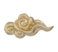 TOBBOMEY Maniglia per Mobile in Ottone a Foro Singolo Forma Nuvola, Pomello Vintage per Cassetto e Porta, Ferramenta Dorata per Armadio Cucina Bagno, Accessorio Decorativo per Mobili