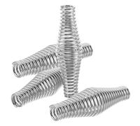 TOBBOMEY Maniglie a Molla in Acciaio per Barbecue 4 Pezzi - Impugnature Resistenti per Affumicatori Cucine a Legna e Fornelli da Esterno Maniglie Sicure per Esperti di Grigliate e Mobili