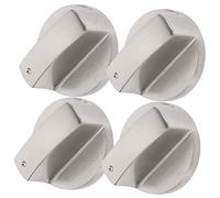 TOBBOMEY Manopole Per Fornelli a Gas Manopole Del Bruciatore in Acciaio Inox 6mm Set Di 4 Pezzi Della Stufa Compatibili Forno e Cucina Resistenti Ad Alte Temperature