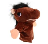 TOBBOMEY Marionetta Peluche Cavallo Con Bocca Mobile Per Raccontare Storie Giocattolo Interattivo Per Ragazzo Ragazza Regali Di Compleanno e Feste Di Natale Per Gioco Immaginativo e
