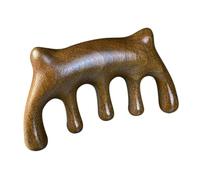 TOBBOMEY Massaggiatore Per Cuccioli Legno Di Sandalo Pettine Cinque Denti Per Massaggio e Della Accessorio Ergonomico Per Gatti e Cani Facile Da Usare e Sicuro Per Animali Domestici