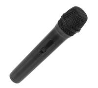 TOBBOMEY Microfono di simulazione telefono falso miscelatore audio microfono giocattolo microfono microfono finto simulazione del microfono di una festa plastica Black