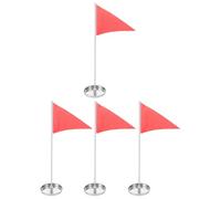 TOBBOMEY Mini Asta Portabandiera da Golf da 4 Pezzi, Coppa da Golf in Metallo E Bandiera per Esercitarsi Nel Putting, Set di Coppe da Putting per Esercitarsi All'aperto E Al Chiuso