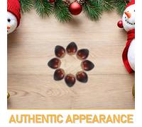 TOBBOMEY Modelli di Castagne Finte 40 Pezzi in Schiuma Castagne Artificiali Decorative Resistenti e Leggere Oggetti di Scena Realistici per Decorazioni Natalizie Esposizioni