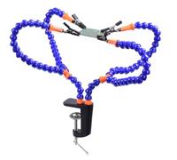 TOBBOMEY Morsa da Banco a Morsetto in Lega di Alluminio Pressofusa Braccio a 4 Artigli Multifunzionale Compatta e Leggera per Saldatura Modellismo e Hobby Artigianali