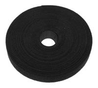 TOBBOMEY Nastro Hook Loop Autoadesivo Nero Fascette Strappo Riutilizzabili per Organizzazione Cavi Fissaggio e Creatività DIY Adesivo Forte Senza Residui Facile da Usare e Installare