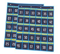 TOBBOMEY Organizer da Parete Numerato con Cellulari e Oggetti per Aula da Appendere Dietro La Facile Accesso e Rapido Recupero