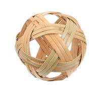 TOBBOMEY Ornamento a Forma di Palla di bambù Intrecciata Grande, Decorazione Artistica per La Casa e Giochi per Ragazzo Ragazza, Palla Artigianale Elegante per Scrivania e FESTIVITÀ