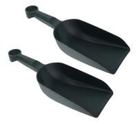 TOBBOMEY Paletta da Giardino in Plastica Verde Scuro 2 Pezzi Pala Piatta Portatile per Trapianto e Scavo Terreno Attrezzi Manuali Leggeri per Bonsai e Piante Succulente Strumenti per