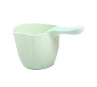 TOBBOMEY Paletta per Acqua da Bagno in Plastica Verde Manico, Tazza da Bagno per Ragazzo Ragazza e Shower, Accessorio Multifunzione per Bagnetto e Shampoo