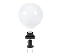 TOBBOMEY Paralume Sferico in Acrilico per da Esterno Resistente al Calore Diffusore Luce Morbida Compatibile con Paletti da Giardino e Colonne Patio Facile da Installare