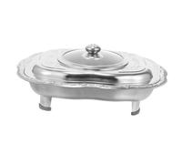 TOBBOMEY Piano Buffet in Acciaio Inossidabile Resistente al Calore con Sicuro Contenitore per Alimenti per Mensa e Buffet Adatto per Barbecue Esterni e Campeggio Design Robusto e Facile da