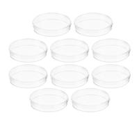 TOBBOMEY Piastra di Coltura Cellulare Trasparente con Coperchio 35Mm Set da 10 Pezzi per Laboratorio Sperimentale con Base Piatta Liscia Dispositivo per Colture Cellulari in Ricerca