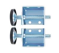 TOBBOMEY Piedini Regolabili Per Mobili e Livellatori Gambe Armadi in Acciaio, Protezione Pavimento Antiumidità, Staffa Angolare Per Mensole e Tavoli,