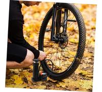 TOBBOMEY Pompa da Pavimento per Bicicletta Portatile Mini in con Antiscivolo e Doppia per Valvole Usa e Francesi Pompa ad Alta Pressione per Bici Palloni