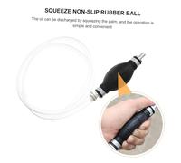 TOBBOMEY Pompa Manuale Trasferimento Carburante Resistente Benzina e Olio Tubo Trasparente Anticorrosione per Serbatoi e Acquari Portatile e Durevole