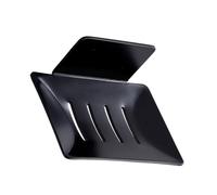 TOBBOMEY Portasapone da Muro in Acciaio senza Portasaponetta Drenante Compatto e Resistente per Bagno e Cucina con Installazione Adesiva Facile e Design