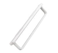 TOBBOMEY Portasciugamani Adesivo da Parete Bianco Mensola Portaoggetti Resistente Graffi e Corrosione Supporto Bagno Moderno per Cucina e Balcone Ganci Asciugamani Autoadesivi Design e