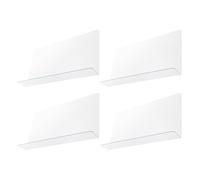 TOBBOMEY Protezione Anti-Schizzi Angolare per Vasca da Bagno in PVC 40X12X4 CM Set 4 Pezzi Paraspruzzi Piccolo per Doccia Lavandino e Contenimento Acqua Bagno Installazione Adesiva