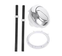 TOBBOMEY Pulsante Ricambio Wc Scarico in Abs Resistente per Serbatoi Famiglia e Hotel Design Robusto e Lavorazione Fine Compatibile Maggior Parte dei Modelli
