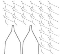 TOBBOMEY Punti Metallici per Saldatura di Paraurti per Auto 100 Pezzi per Riparazioni Rapide e Riutilizzabili di Paraurti e Plastiche Auto, Kit Completo per Manutenzione Veicoli e Officine