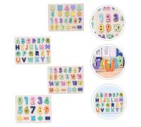 TOBBOMEY Puzzle Educativo per Blocchi Numeri e Lettere Giocattoli Montessori per Riconoscimento Lettere e Apprendimento Precoce Colorati e Resistenti per Ragazzi e Ragazze