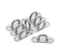 TOBBOMEY Pz Piastre Anello in Acciaio Inossidabile Ganci Soffitto Parete per Amache Tende da Sole e Barche Resistente agli Agenti Atmosferici e Carico Pesante