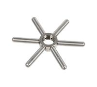 TOBBOMEY Rondella Lavabicchieri in Acciaio Inox, Testa Lavavetri Stabile e Robusta per Bar e Locali, Rubinetto per Lavatrice a Tazza Installazione Semplice e Alta Capacità di Carico